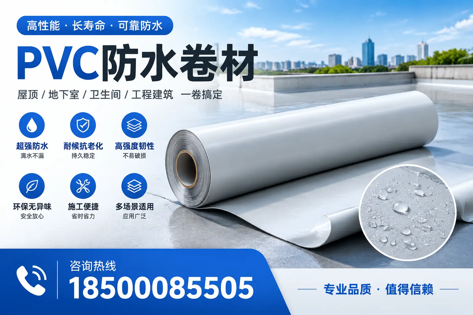 PVC防水卷材的防水效果评测，适合南京的科学依据